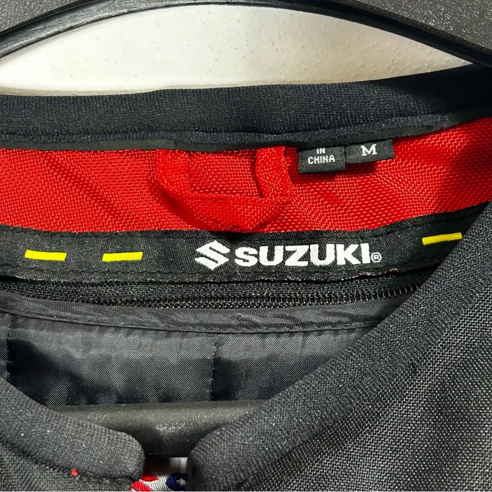 SUZUKI Style GSRX Men’s Red &  Black Motorcycle Jacket Size M - Picture 6 of 16